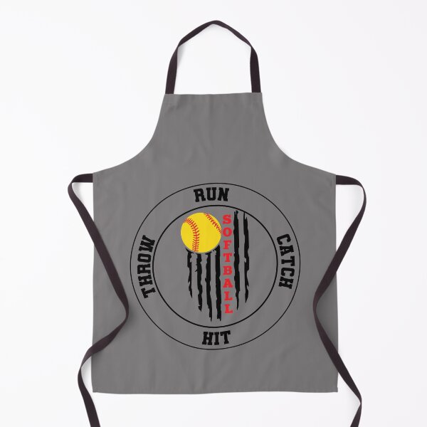 Item preview, Funny Softball Run Catch Hit Throw Girls Women designed and sold by R&BApparel.