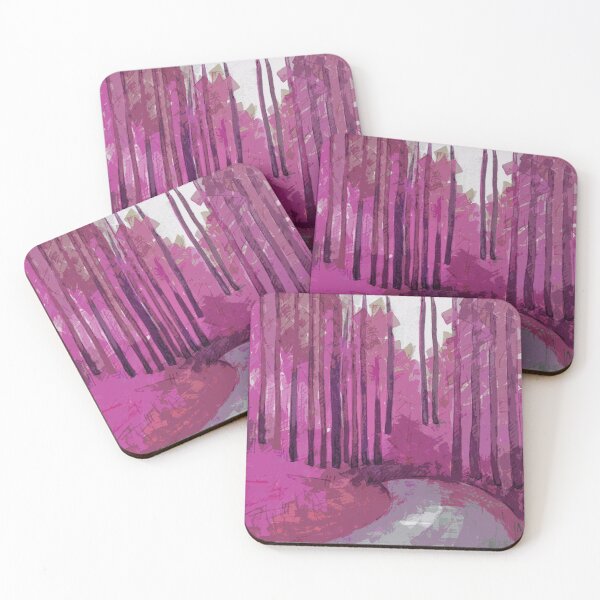 Item preview, Fuchsia Forest Roadway designed and sold by Alexandria Levin.