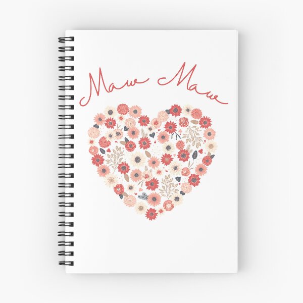 Item preview, Maw Maw Floral Heart designed and sold by AliKatsDesign.