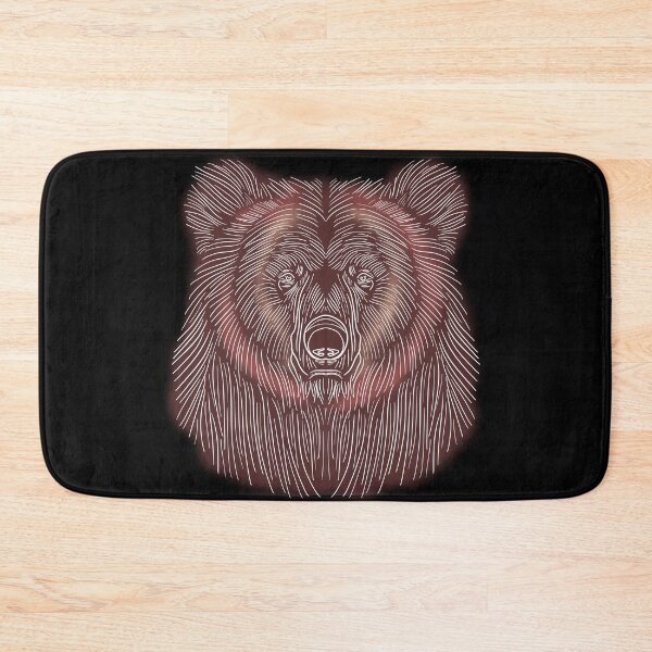 Item preview, Brown Bear drawing using white lines designed and sold by DaveDanchuk.