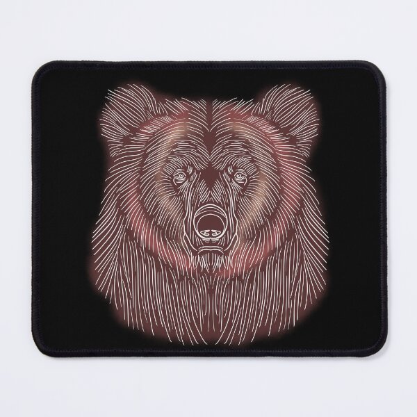 Item preview, Brown Bear drawing using white lines designed and sold by DaveDanchuk.
