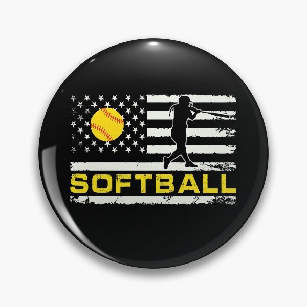 Item preview, Softball American Flag Fun Softball Fan designed and sold by R&BApparel.