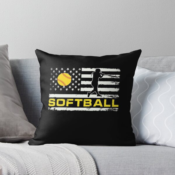 Item preview, Softball American Flag Fun Softball Fan designed and sold by R&BApparel.
