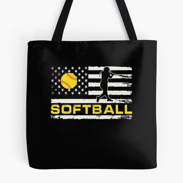 Item preview, Softball American Flag Fun Softball Fan designed and sold by R&BApparel.