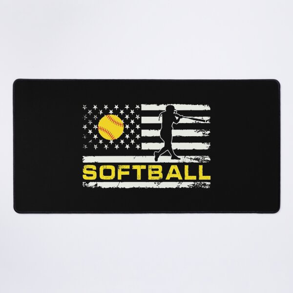 Item preview, Softball American Flag Fun Softball Fan designed and sold by R&BApparel.