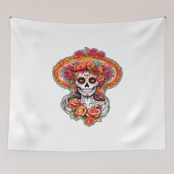 Item preview, La Dulce Dama - The Sweet Lady - Día De Los Muertos - Day of the Dead designed and sold by Rickie Pauley.