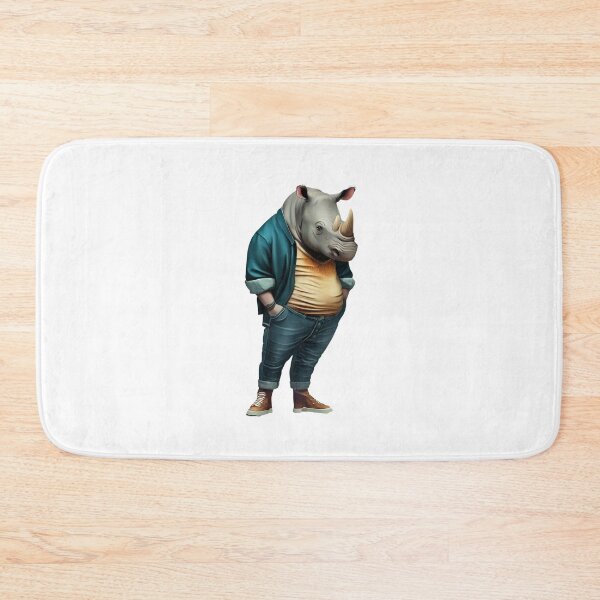 Item preview, Hipster Rhino V3 designed and sold by HipsterAnimals.