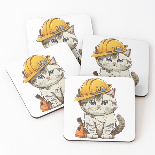 Item preview, A CAT WITH S HARD HAT - Cat Design - catswithhardhats   designed and sold by olliecisneros3.