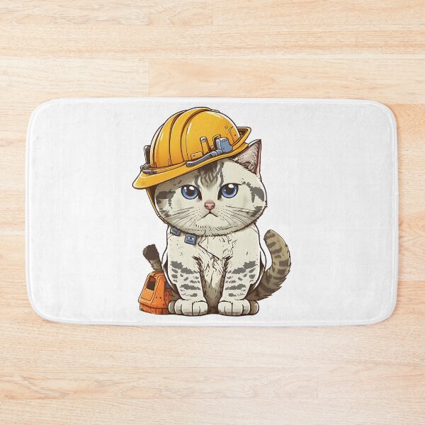 Item preview, A CAT WITH S HARD HAT - Cat Design - catswithhardhats   designed and sold by olliecisneros3.