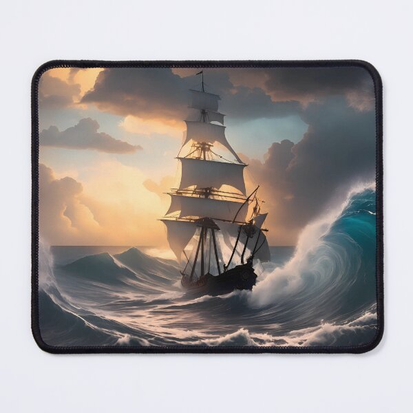 Item preview, SHIP IN OCEAN STORM designed and sold by basitcv.