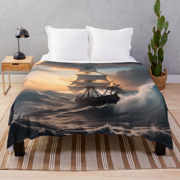 Item preview, SHIP IN OCEAN STORM designed and sold by basitcv.