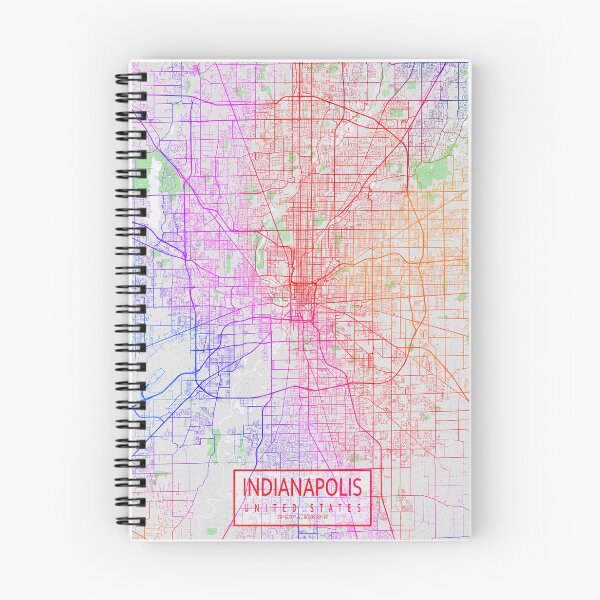 Item preview, Indianapolis City Map of Indiana, USA - Colorful designed and sold by deMAP.