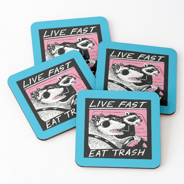 Item preview, Live fast eat trash       designed and sold by KlownKake.