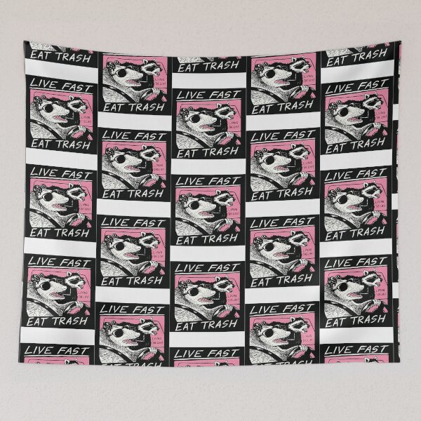 Item preview, Live fast eat trash       designed and sold by KlownKake.