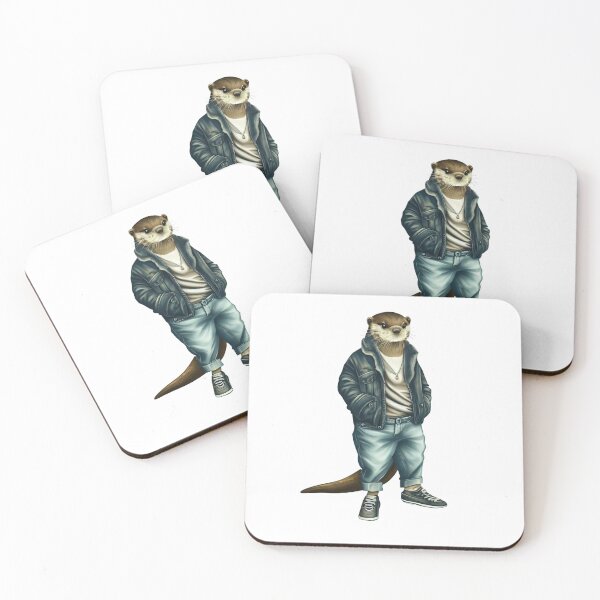 Item preview, Hipster Otter V1 designed and sold by HipsterAnimals.