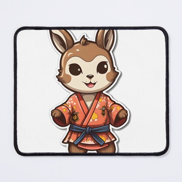 Item preview, Martial Arts Bunny designed and sold by StickerFrenzy11.