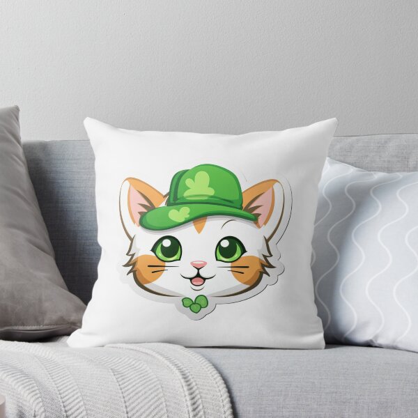 Item preview, Cute Cat St Patricks Day Sticker designed and sold by SuccessSK.