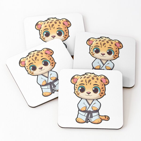 Item preview, Leopardo de artes marciales designed and sold by StickerFrenzy11.