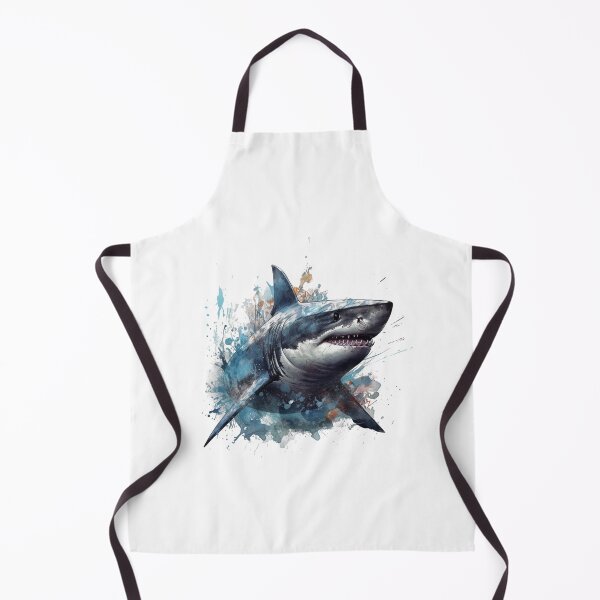 Aperçu de l'œuvre Art d'éclaboussure de requin créée et vendue par CustomDC.