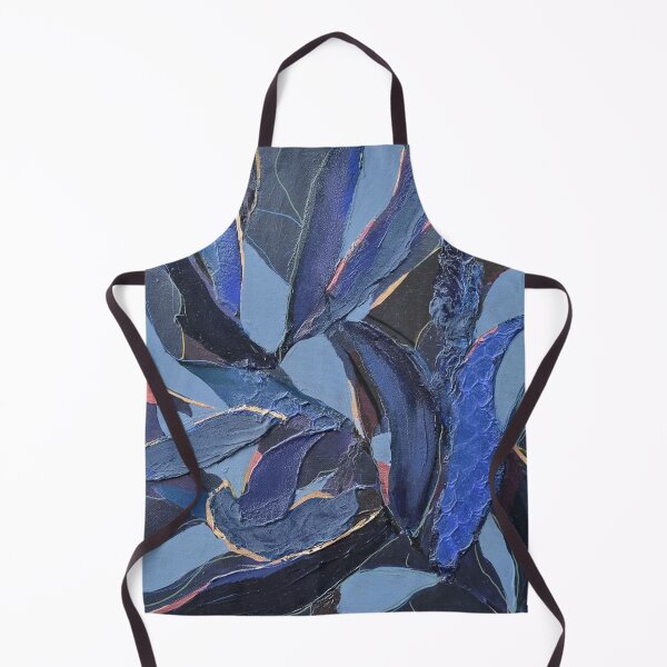Item preview, Midnight Blue Leaves Painting designed and sold by leahgay.