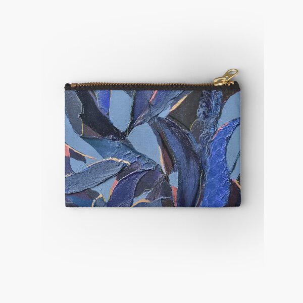 Item preview, Midnight Blue Leaves Painting designed and sold by leahgordonartist.