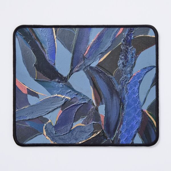 Item preview, Midnight Blue Leaves Painting designed and sold by leahgay.