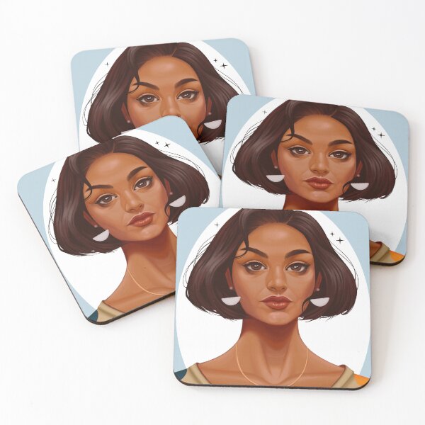 Item preview, Mila Kunis Illustration designed and sold by maxmarinart.