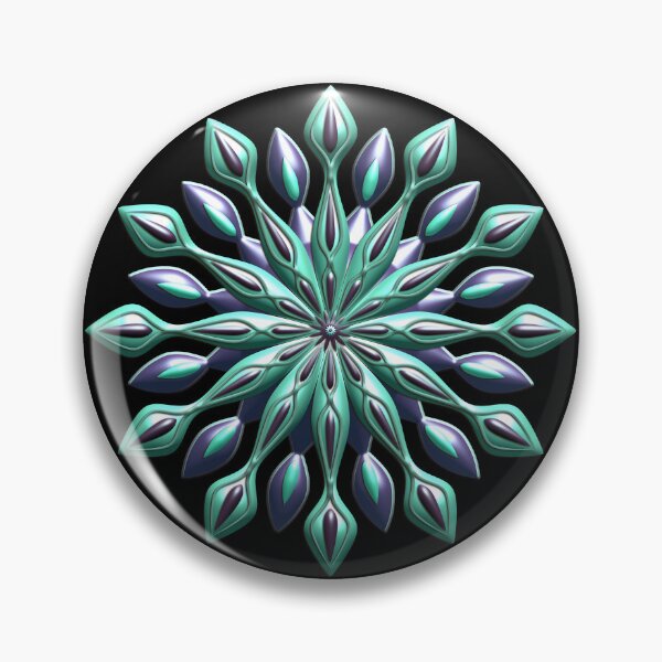 Item preview, Plum and Pale Mint Petals Mandala designed and sold by FalcoSkyWolf.