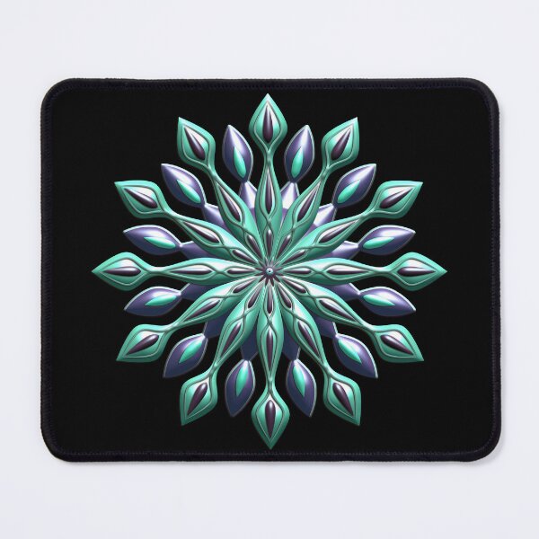 Item preview, Plum and Pale Mint Petals Mandala designed and sold by FalcoSkyWolf.