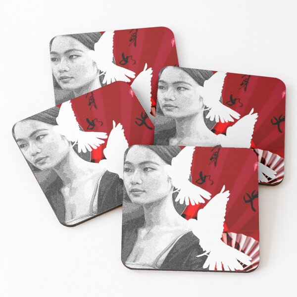 Item preview, Japanese Woman and Doves designed and sold by Leila8888.