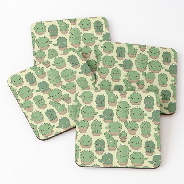 Item preview, Happy Cacti | Cartoon Cactus Pattern designed and sold by FantasySoul.