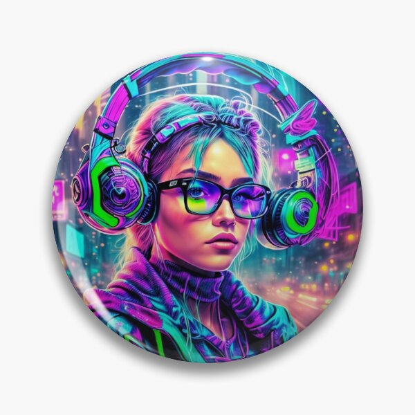 Item preview, RAVER GIRL/ Future DJ Girl (003)by BLACK DRAGON STREET WEAR  designed and sold by Grin.