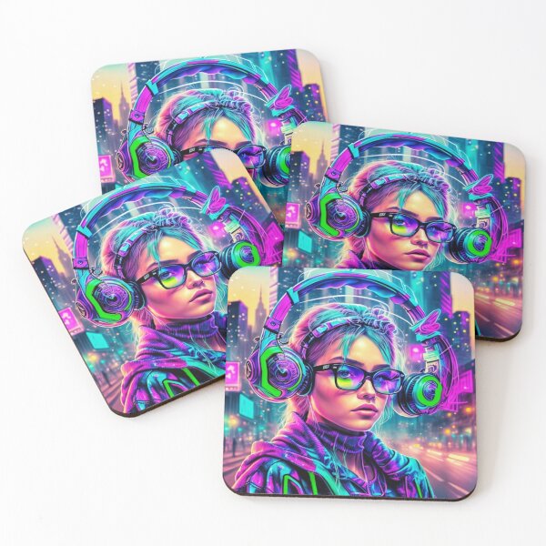 Item preview, RAVER GIRL/ Future DJ Girl (003)by BLACK DRAGON STREET WEAR  designed and sold by Grin.