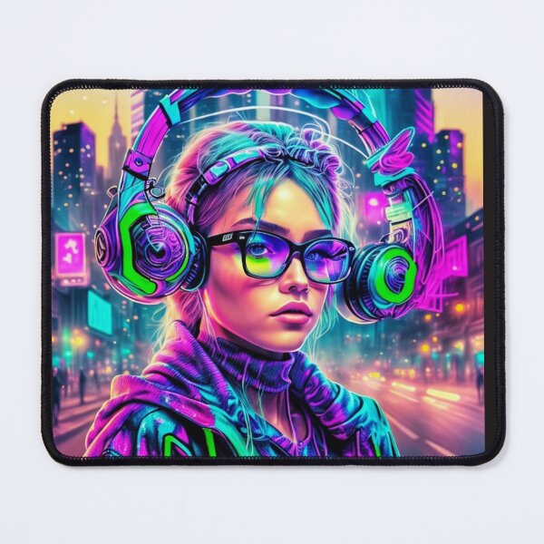 Item preview, RAVER GIRL/ Future DJ Girl (003)by BLACK DRAGON STREET WEAR designed and sold by Grin.