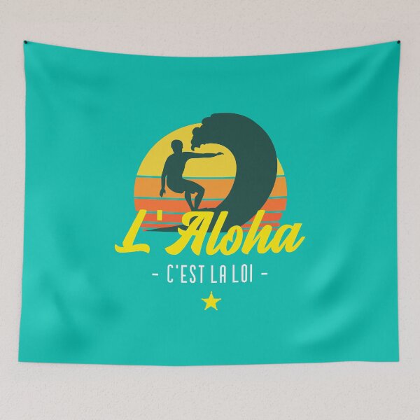 Item preview, ALOHA IS THE LAW! (SURF) designed and sold by francoisville.