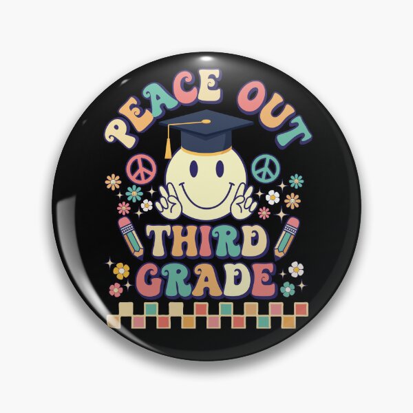 Item preview, Peace Out Third Grade Retro Groovy 3rd Grade Teacher Student Graduation  designed and sold by ohmier.