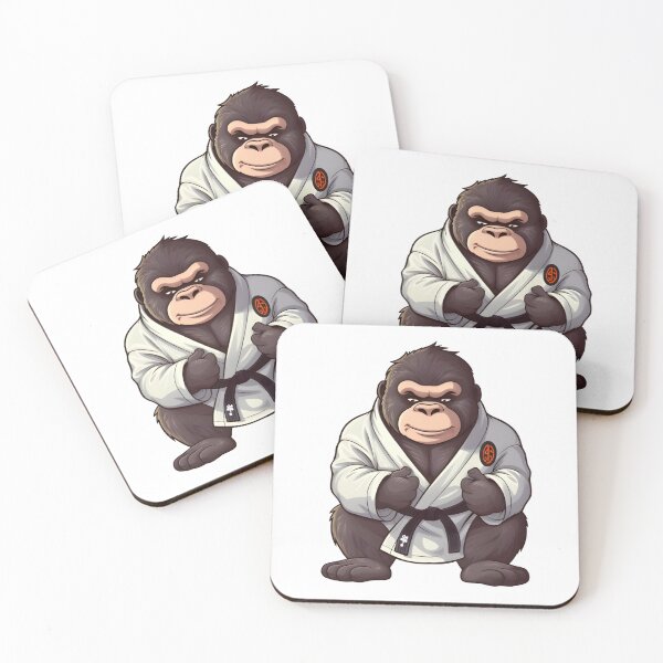 Item preview, Gorila de artes marciales designed and sold by StickerFrenzy11.