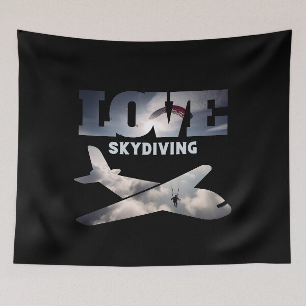 Item preview, Skydiving, clouds and parachute designed and sold by HarriPaloma.