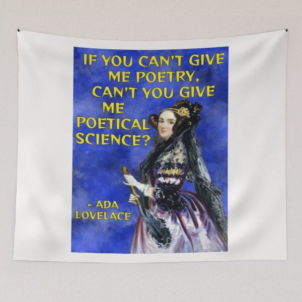 Item preview, Radical Feminist Quote - Ada Lovelace - If You Can't Give Me Poetry Can't You Give Me Poetic Science? designed and sold by LethalPixieDust.