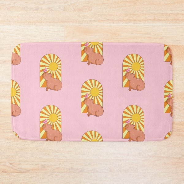Item preview, Capybara with pink bird designed and sold by AnnArtshock.