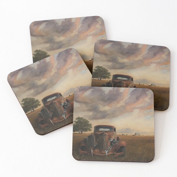 Item preview, Rusted Memories: An Old Car in a Serene Field Watercolors designed and sold by RoyalArts53.