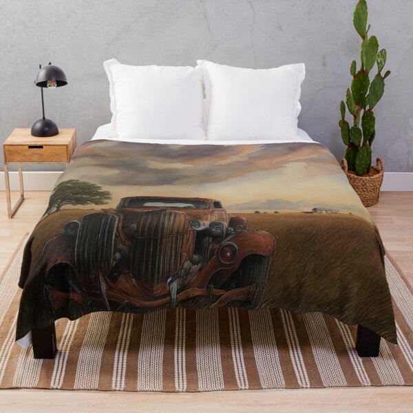 Item preview, Rusted Memories: An Old Car in a Serene Field Watercolors designed and sold by RoyalArts53.