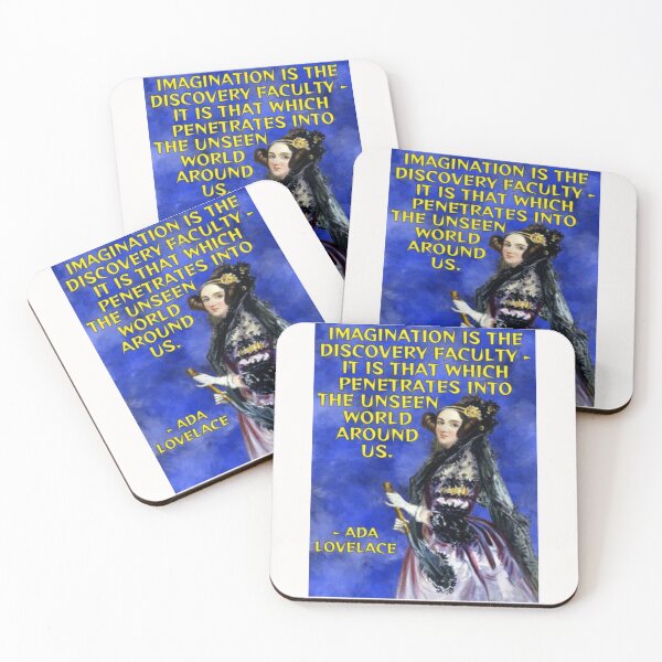 Item preview, Radical Feminist Quote - Ada Lovelace - Imagination Is The Discovery Faculty - It IsThat Which Penetrates Into The Unseen World Around Us designed and sold by LethalPixieDust.