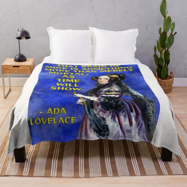 Item preview, Radical Feminist Quote - Ada Lovelace - That Brain Of Mine Is Something More Than Merely Mortal As Time Will Show designed and sold by LethalPixieDust.