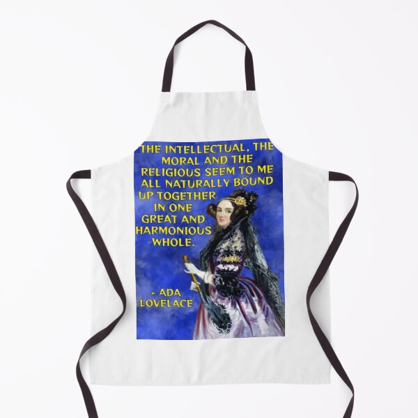 Item preview, Radical Feminist Quote - Ada Lovelace - The Intellectual The Moral And The Religious Seem To Me All Naturally Bound Up Together In One Great And Harmonious Whole designed and sold by LethalPixieDust.