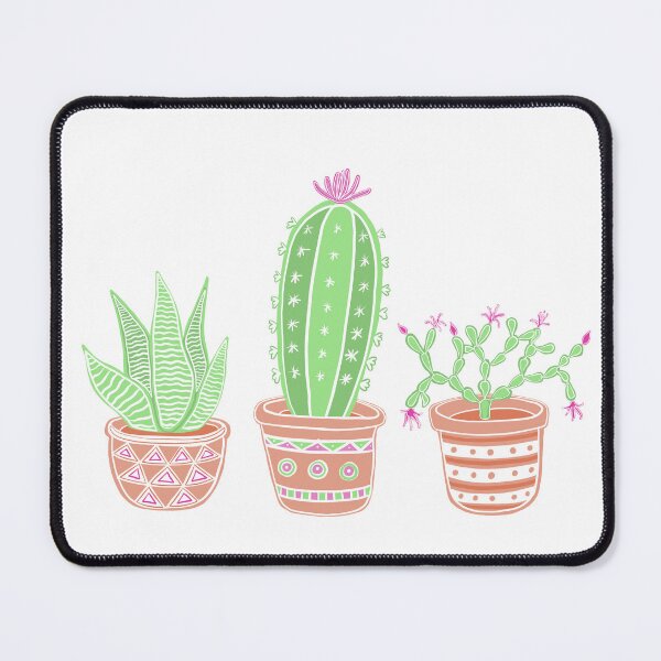 Item preview, “Three In A Row”| Succulents In Pots designed and sold by LiseHoltArt.