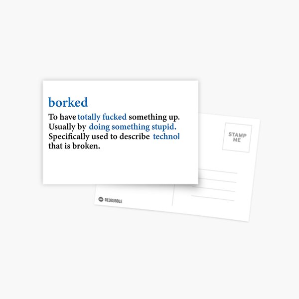 Urban Dictionary Postcards for Sale