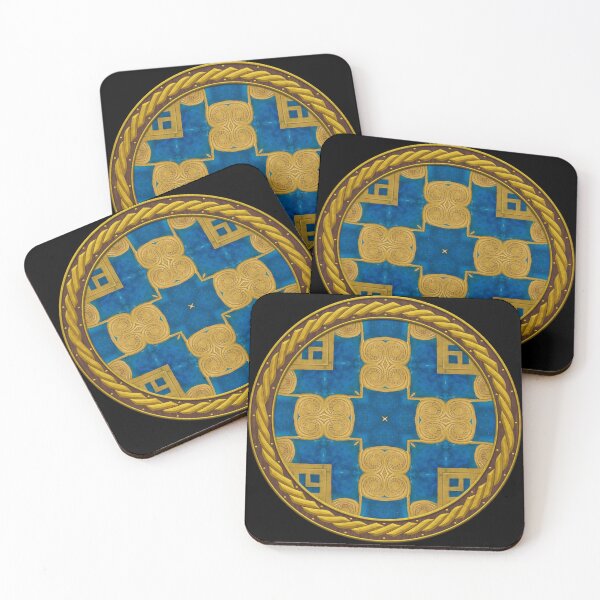 Item preview, Kaleidoscope New Kingdom Geometric Tile in Celtic Circle Frame 9 designed and sold by Swabcraft.