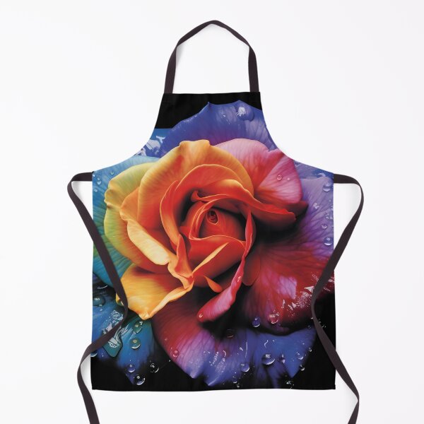 Item preview, Rainbow Drops: A Single Rose Adorned with Water Droplets designed and sold by MonsterMatt87.