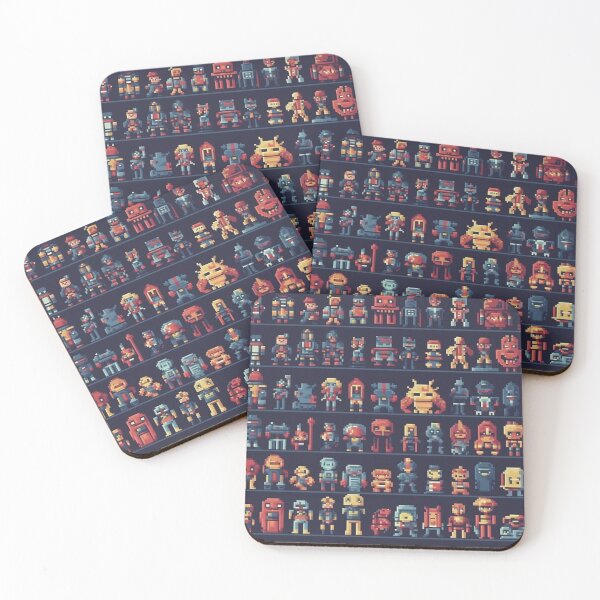 Item preview, Pixelated Warriors: A Throwback to Classic Arcade Gaming designed and sold by RobotBadGuy0.